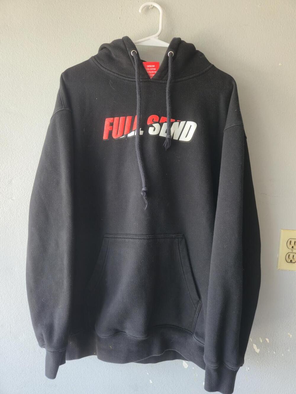 Full Send Black Hoodie Large